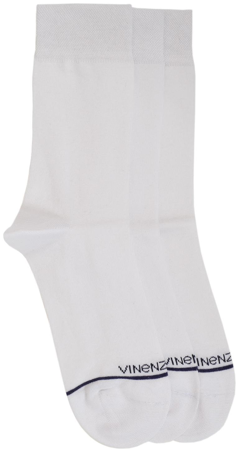 

Marc White Cotton Crew length socks ( Pack of 3 )