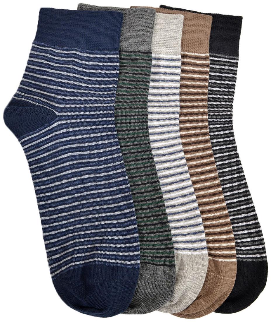 

Marc Multi Cotton Ankle length socks ( Pack of 5 )