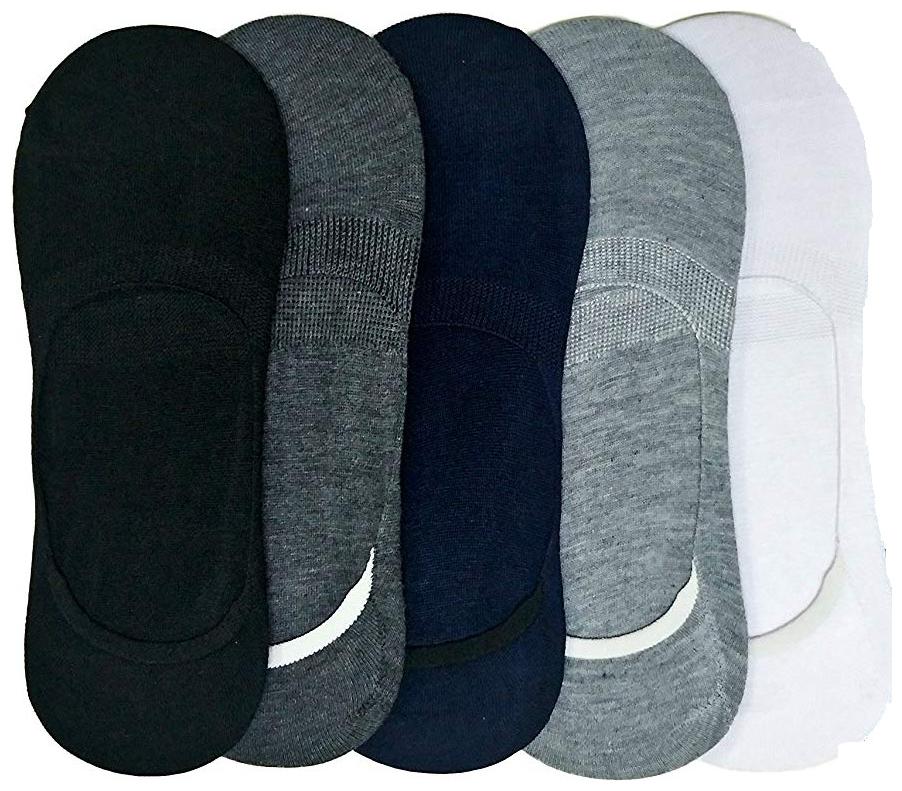 

Marketwala Cotton No Show Socks with Anti Slip Silicon System Invisible Loafer Socks Men Women (Pair of 5) Assorted Color