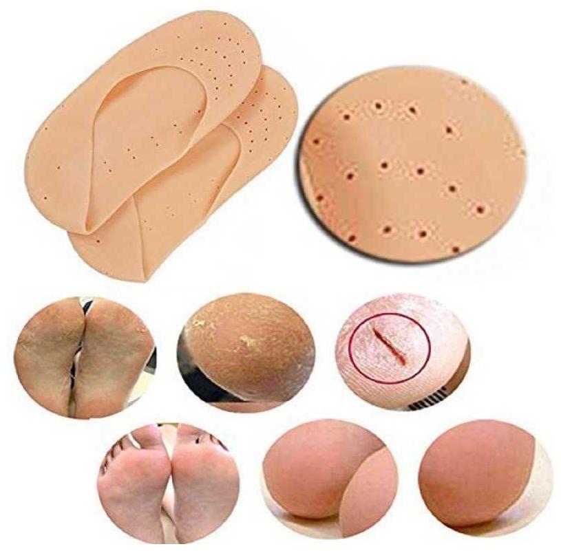 

Marketwala Full Length Silicone Foot Protector Moisturizing Socks for Foot-Care and Heel Cracks For Men And Women - (Free Size) (Pair of 1) Asssorted Color