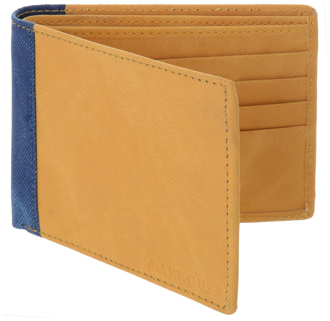 

MarkQues Cyan Yellow Mens Wallet (CYN-4411)