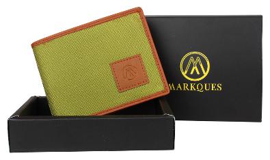 

MARKQUES Men Green Leather Bi-Fold Wallet ( Pack of 1 )