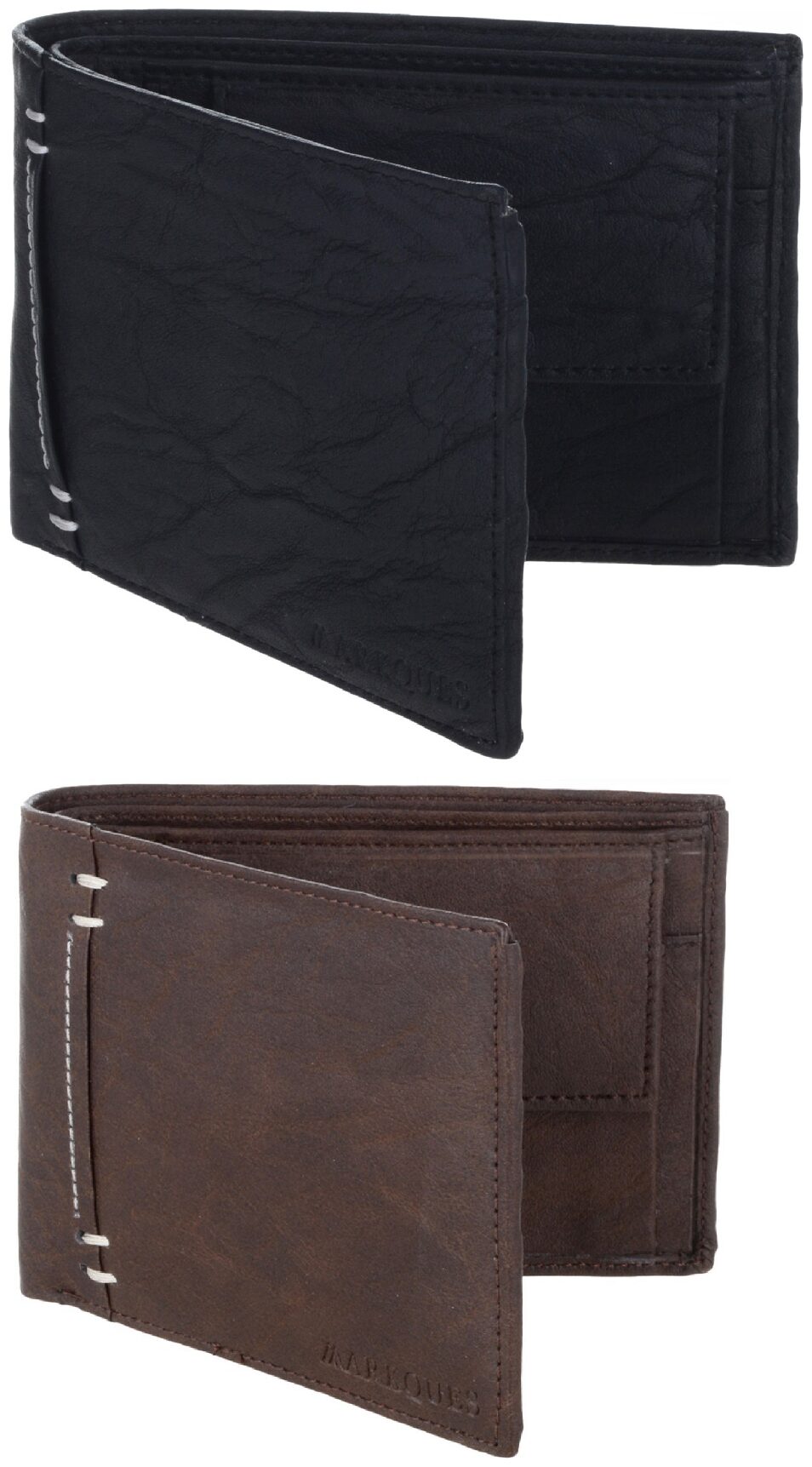 

MARKQUES Men Black Pu Bi-Fold Wallet ( Pack of 2 )