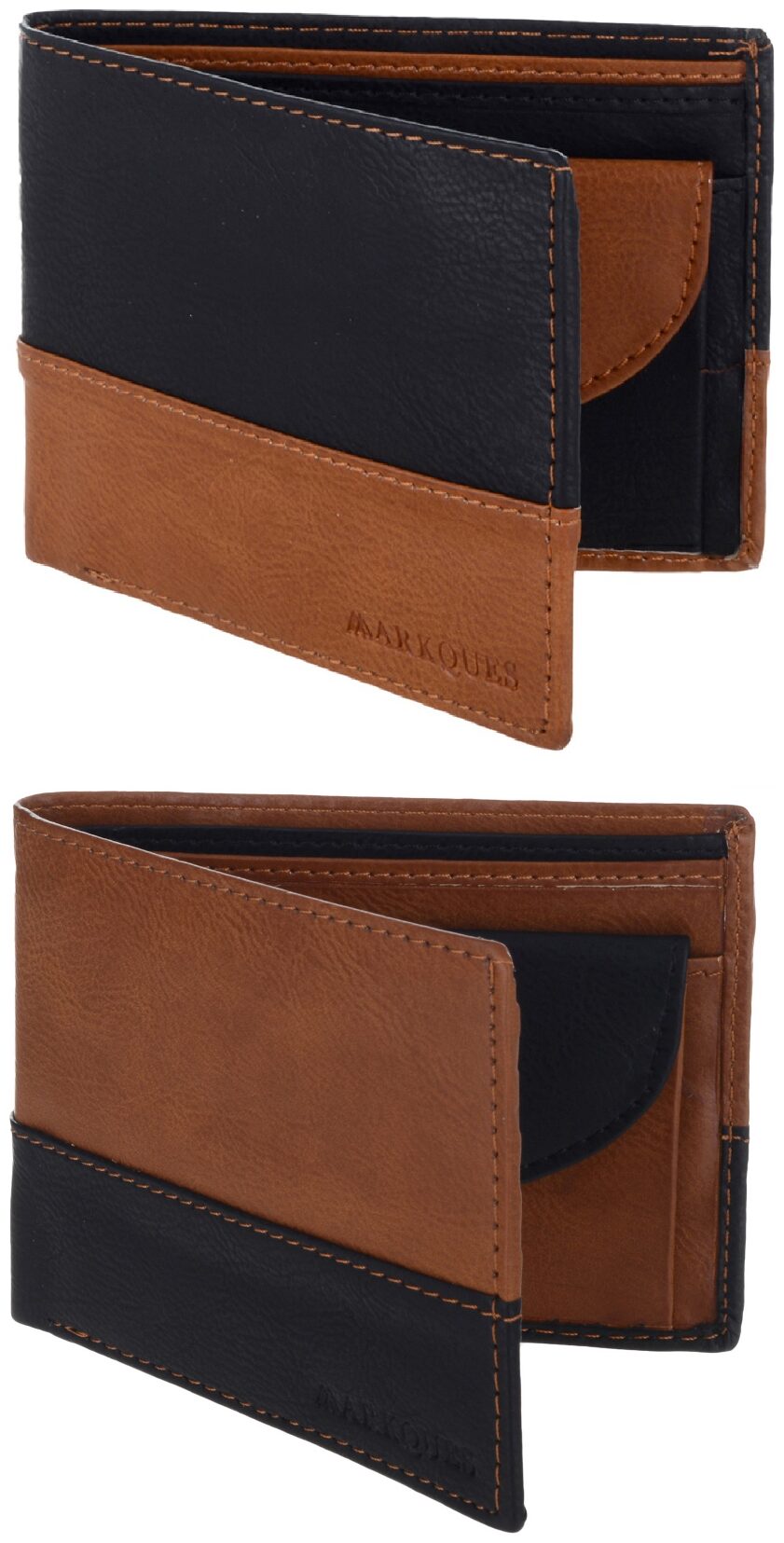 

MARKQUES Men Black Pu Bi-Fold Wallet ( Pack of 2 )