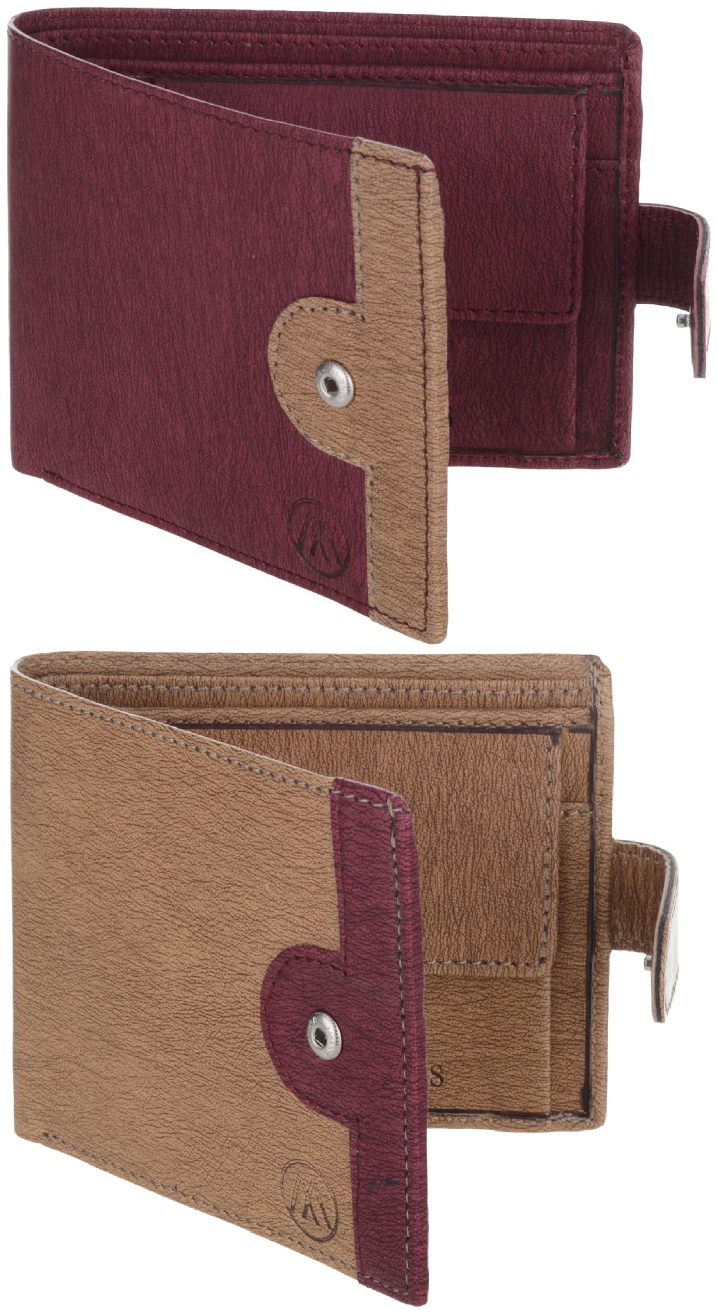 

MARKQUES Men Red Pu Bi-Fold Wallet ( Pack of 2 )
