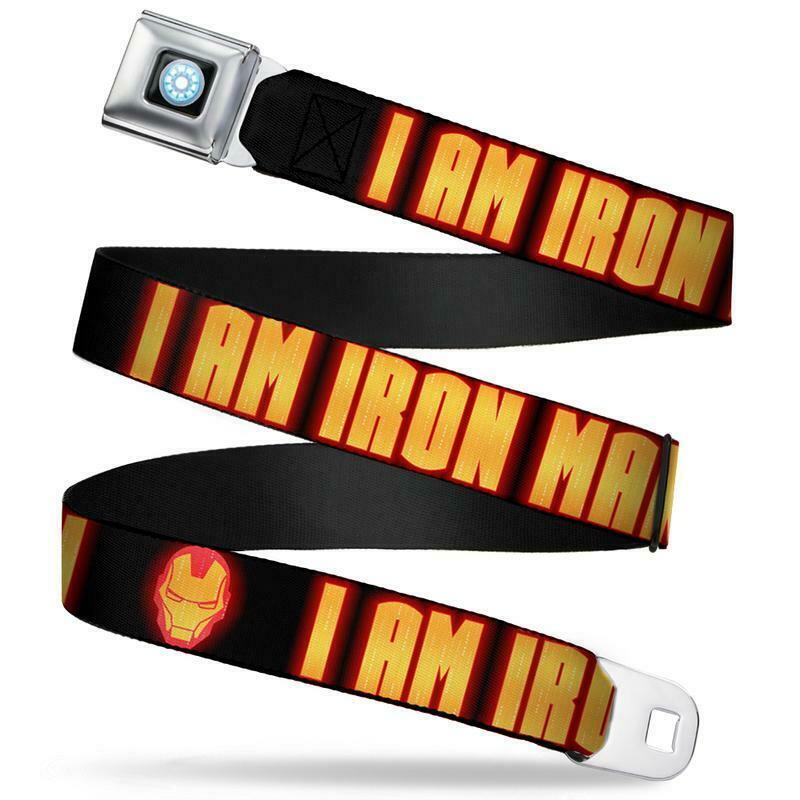 

Marvel Iron Man Arc Reactor I AM Iron Man Full Color Seatbelt Belt
