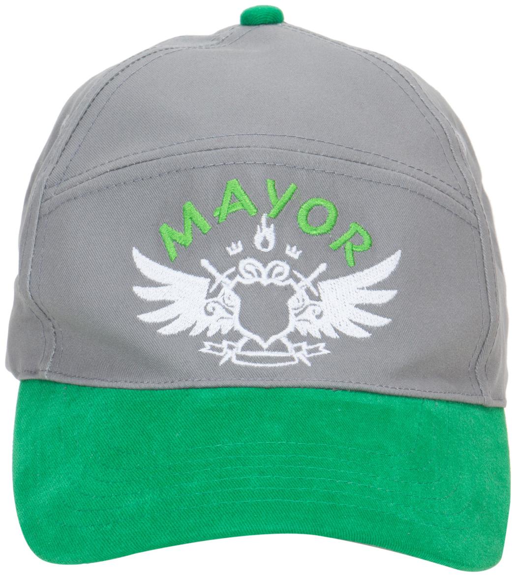 

Mayor Embroidered Pro Cut Cap For Men - Grey Green Color