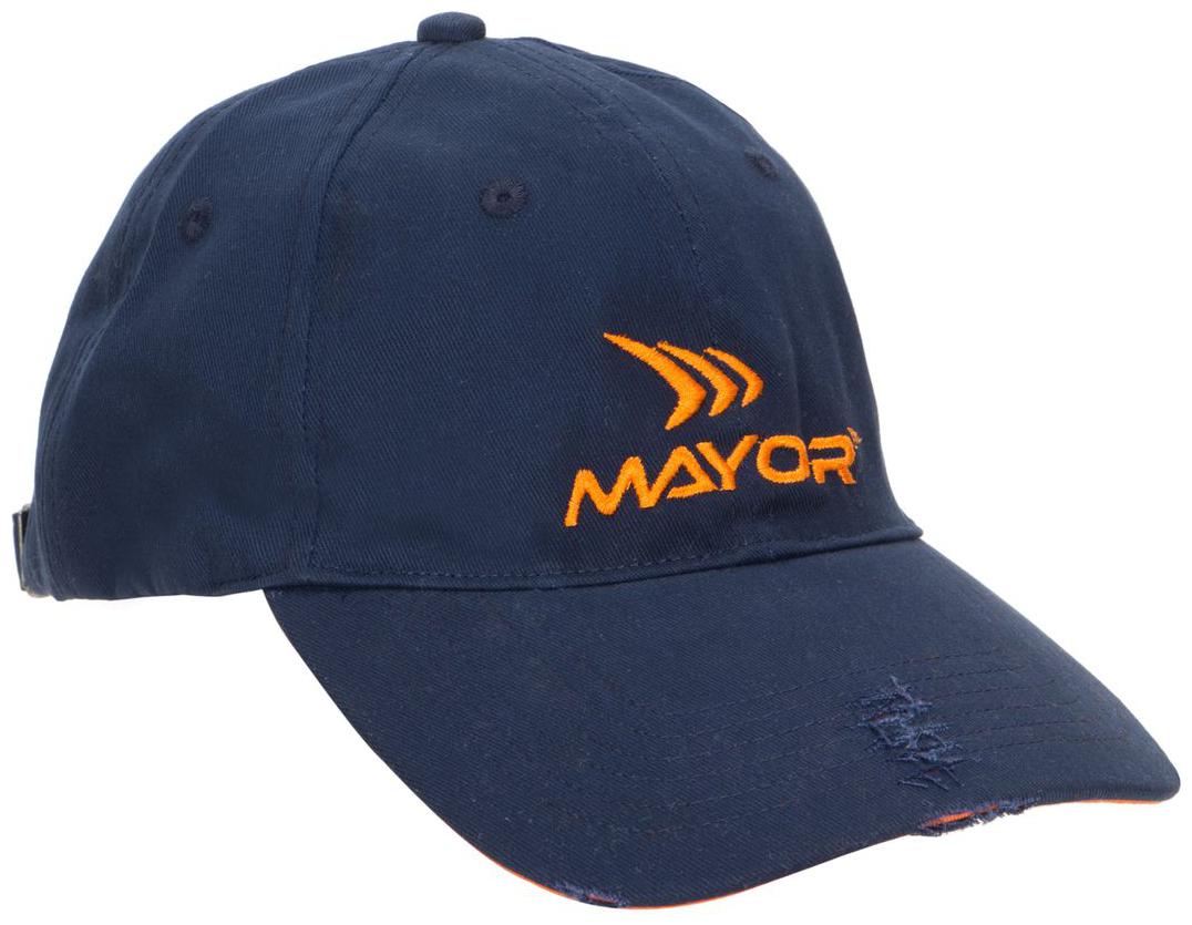 

Mayor Ripped Torn MCX-004 Navy Blue Orange Cap