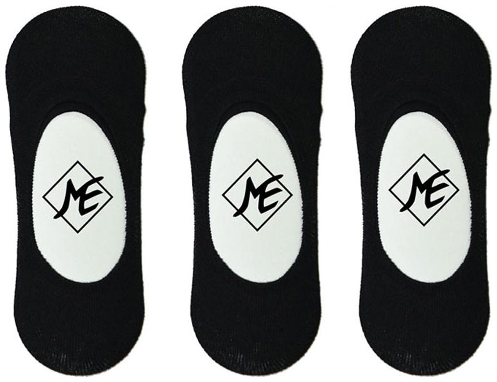 

ME Stores Black Cotton Loafer Socks Pack Of 3