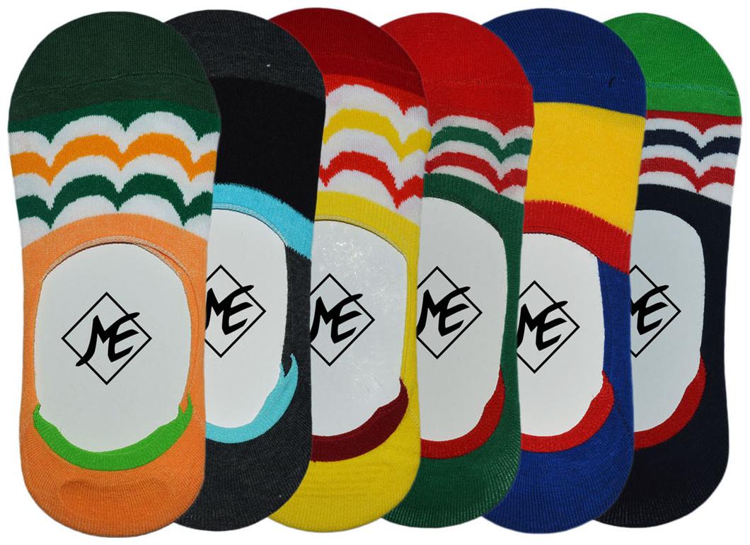 

ME Stores MultiColor Loafer Socks Pack Of 6