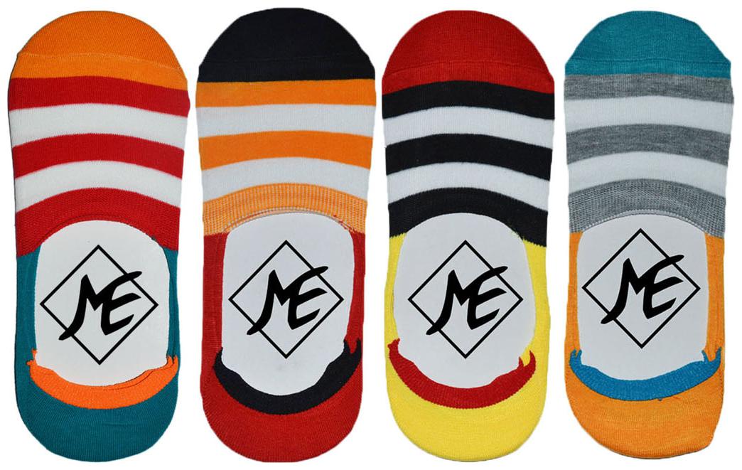 

ME Stores MultiColor Loafer Socks Pack Of 4