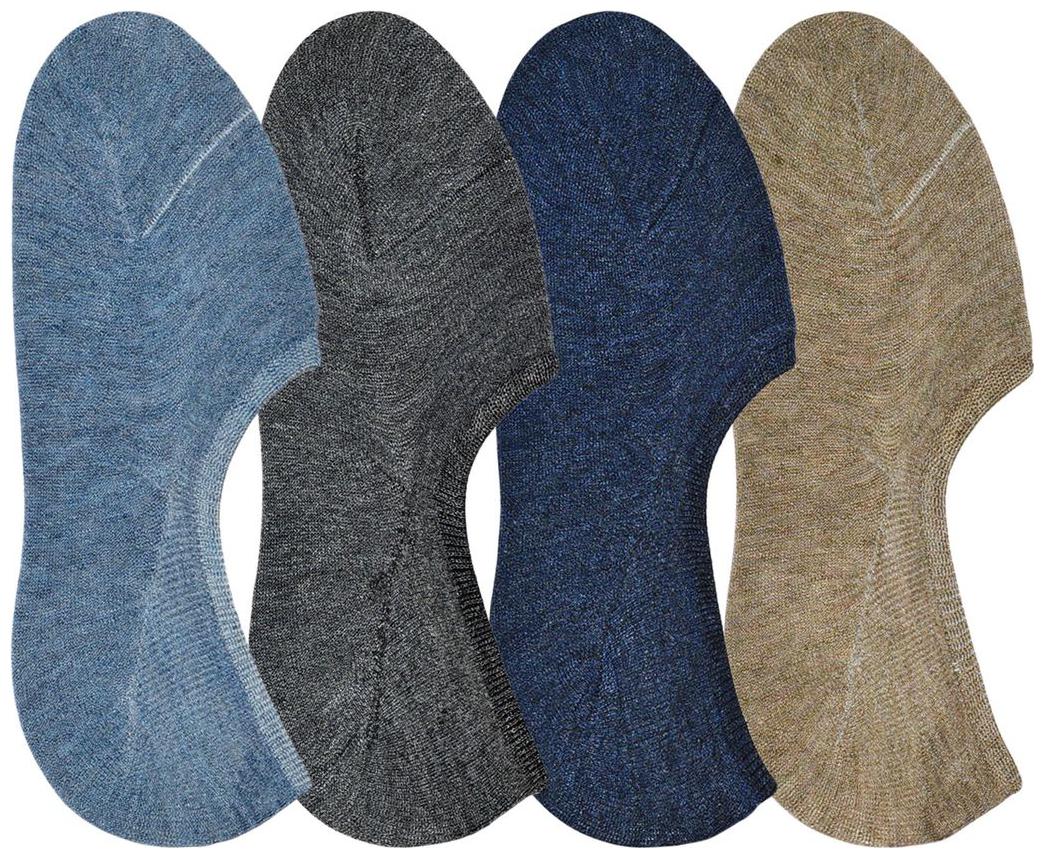 

ME Stores No Show Socks Loafer Socks Sneakers Socks With Silicon Support fits size UK 7 - 10 Multicolour (Pack of 4 Pair)