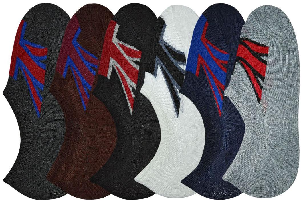

ME Stores No Show Socks Loafer Socks Sneakers Socks fits size UK 7 - 10 Multicolour (Pack of 6 Pair)