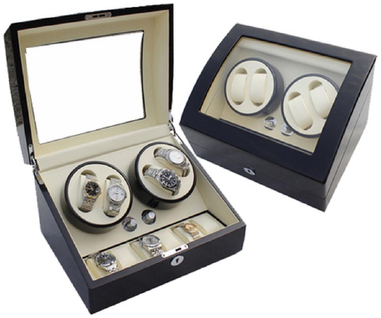

Medetai Autowind 4 6 Automatic 2 Watch Winder ( Black White )