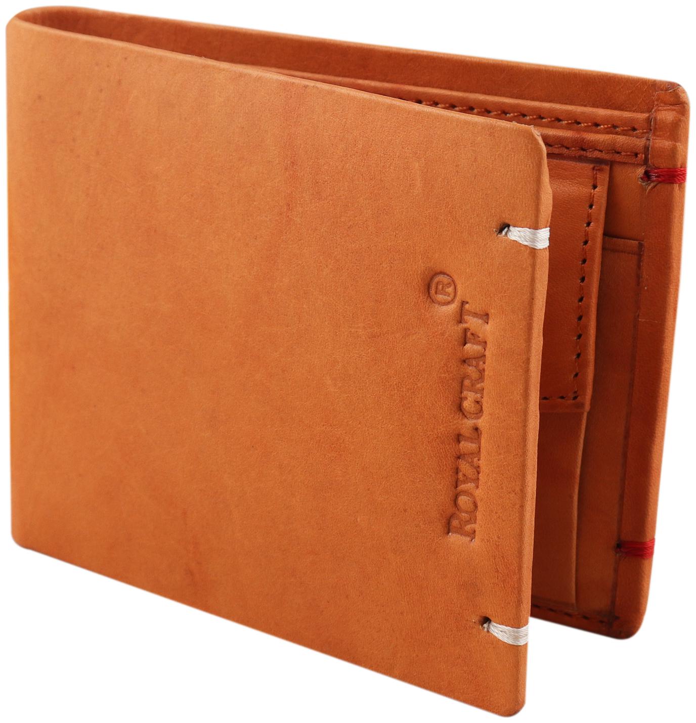 

Royal Craft Men Tan Leather Bi-Fold Wallet ( Pack of 1 )