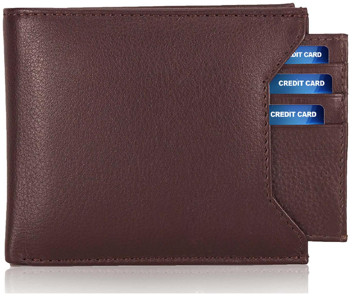 

Men Generic Wallet PU Leather Separable card holder Brown in colour Bi-Fold Hand Made Long Lasting Quality (M-0012)