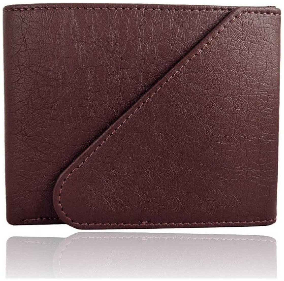 

Men Genuine Leather Wallet For Men Tri-Fold Hand Made Dark Brown Long Lasting Quality (Model-MW TF Br-0022)