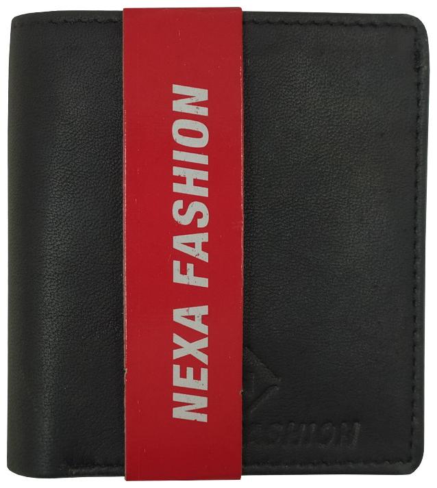 

NEXA FASHION Men Black Leather Bi-Fold Wallet ( Pack of 1 )