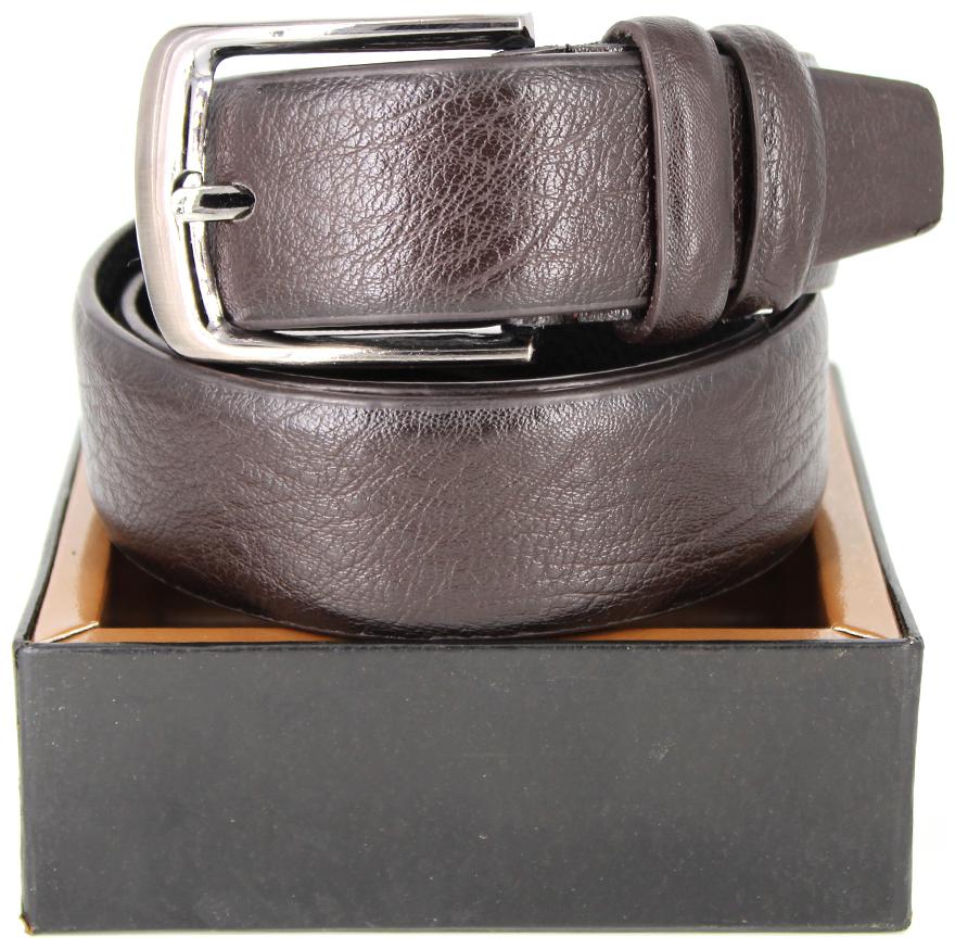 

Men s Brown Color Leatherite Buckle Belt
