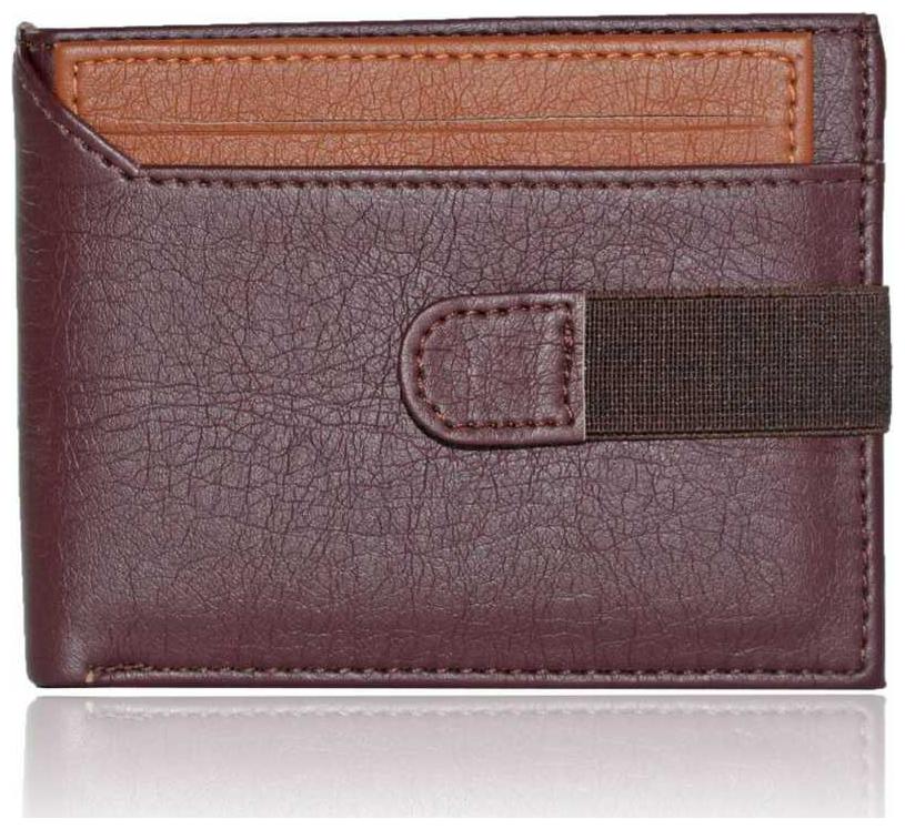 

men s fashion formal casual pure leather wallet ( cut mix brown tan bacha -1)