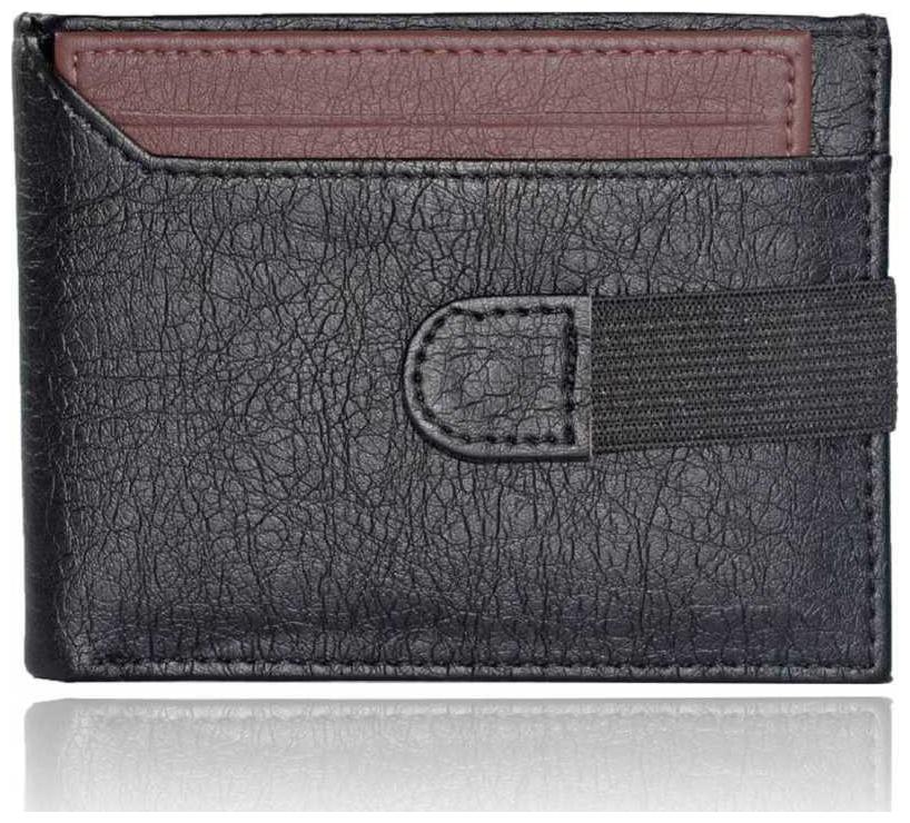 

men s formal casual pure leather wallet ( cut mix black brown bacha -1)