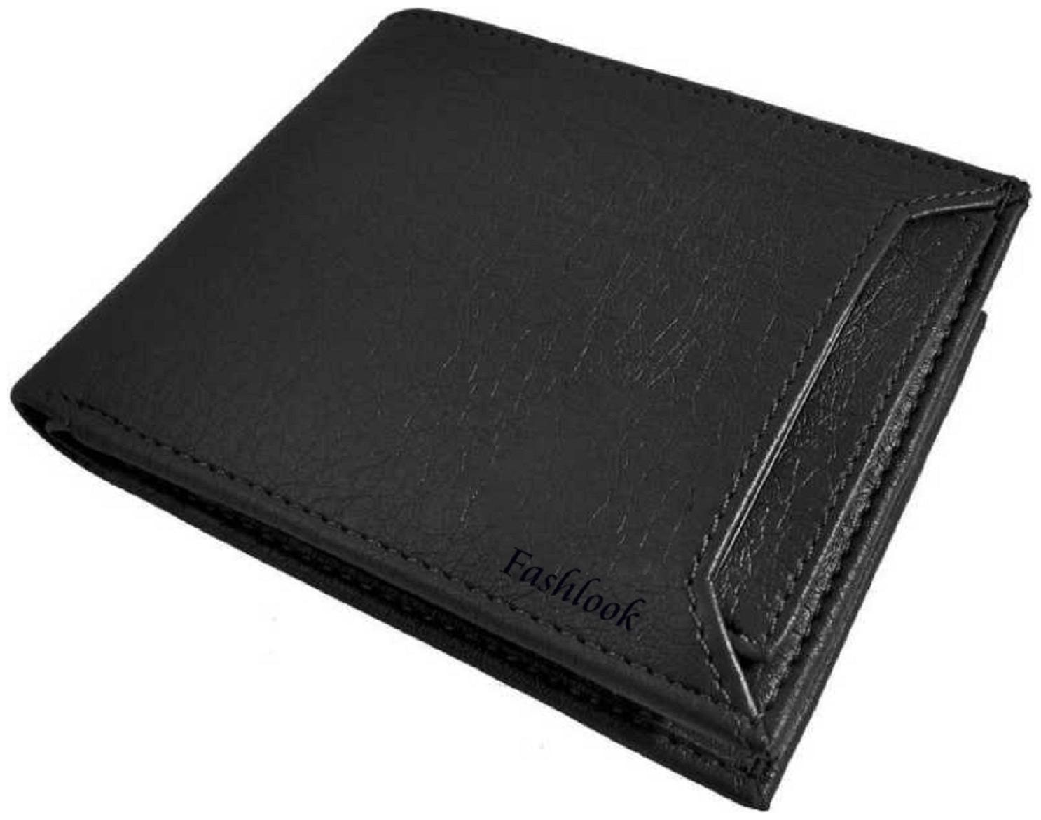 

FASHLOOK Men Black Leather Bi-Fold Wallet ( Pack of 1 )