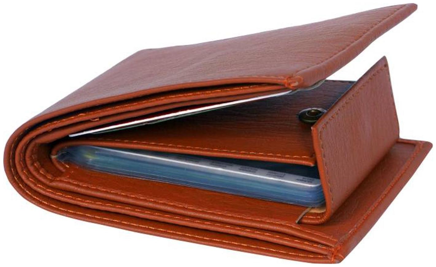 

FRIENDS COMPANY Men Tan Leather Bi-Fold Wallet ( Pack of 1 )