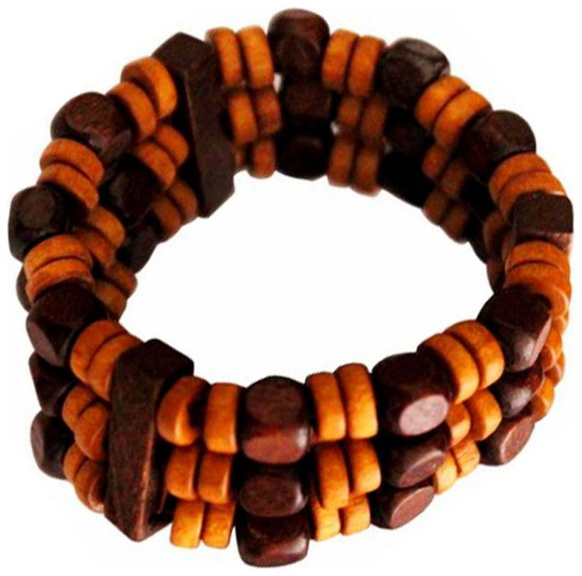 

Men Style Brown Wood Bracelet