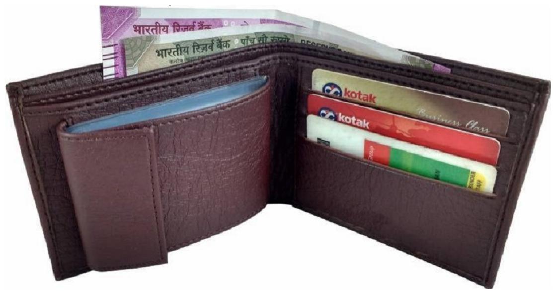 

Men Stylish Wallet PU Leather Dark Brown Tri-Fold Hand Made Long Lasting Quality (Model-MW SA-Br-0020)