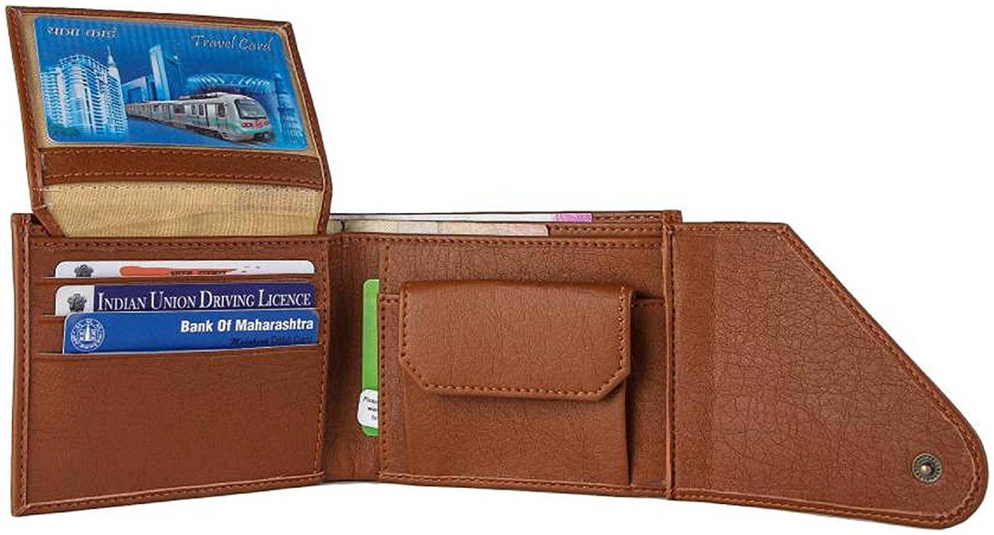 

VINISHA ENTERPRISE Men Tan Pu Tri Fold Wallet ( Pack of 1 )
