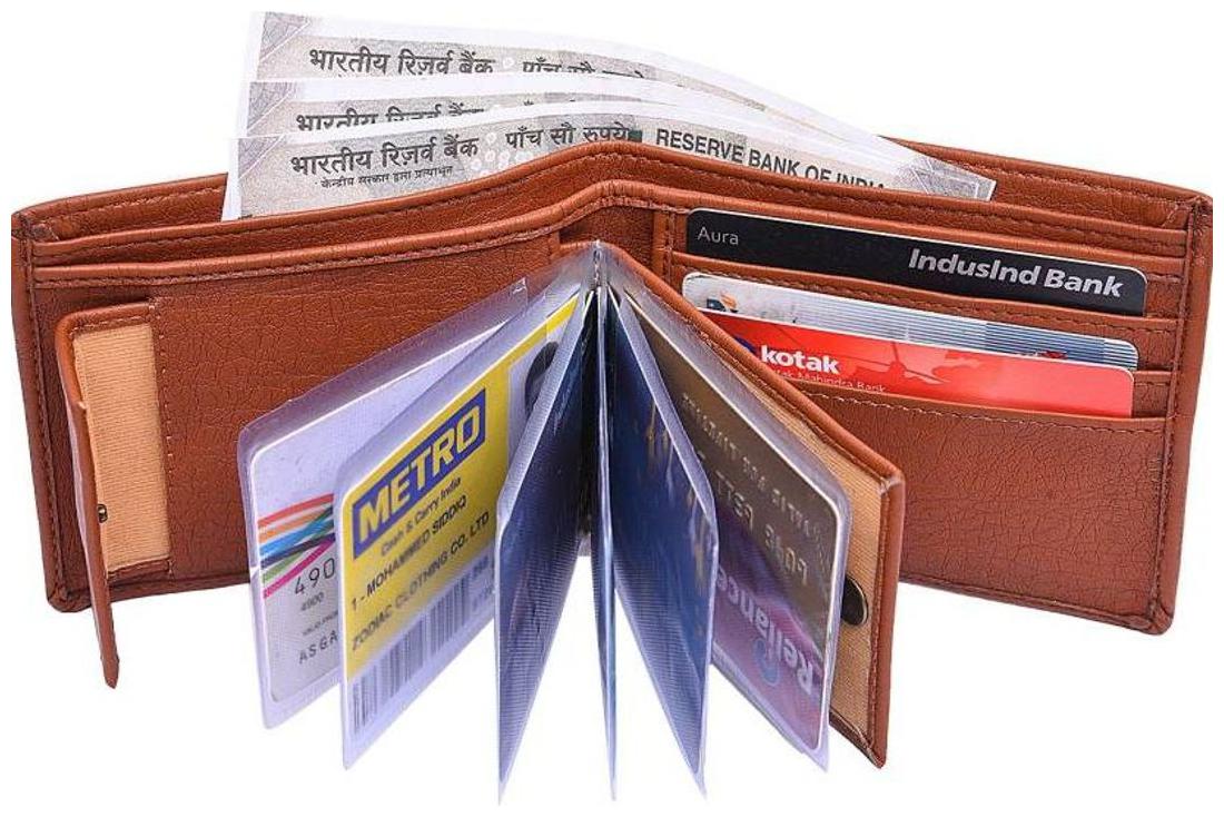 

Wildmount Men Tan Leather Bi-Fold Wallet ( Pack of 1 )