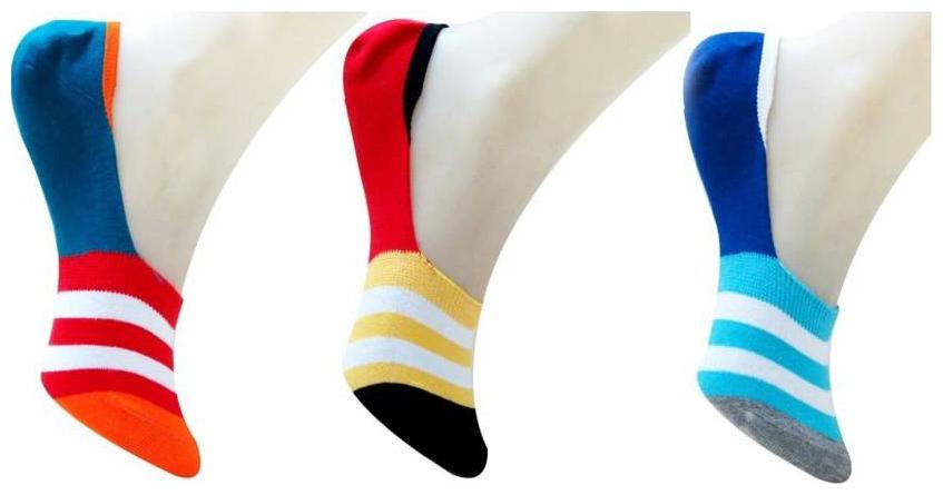 

Men Women Solid Plain No Show Loafer Socks - 3 Pairs