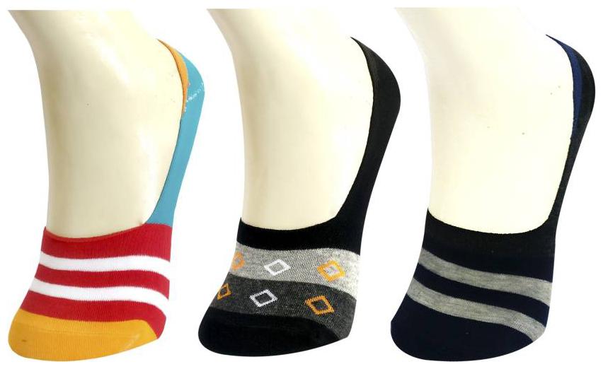 

Men Women Solid Plain No Show Loafer Socks - 3 Pairs