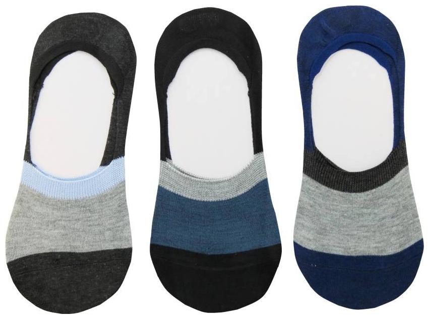 

Men Women Solid Plain No Show Loafer Socks - 3 Pairs