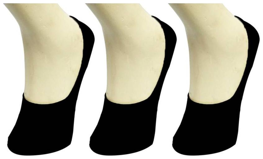 

Men Women Solid Plain No Show Loafer Socks - 3 Pairs