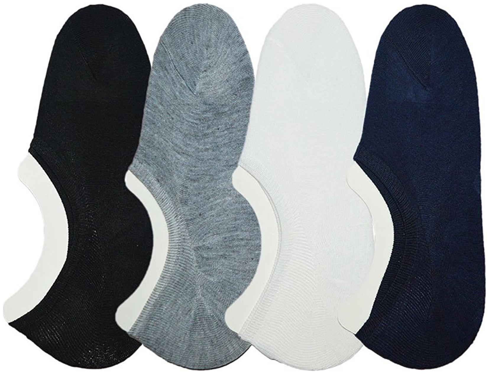 

Men Women Solid Peds Footie No-Show (Pack of 4)