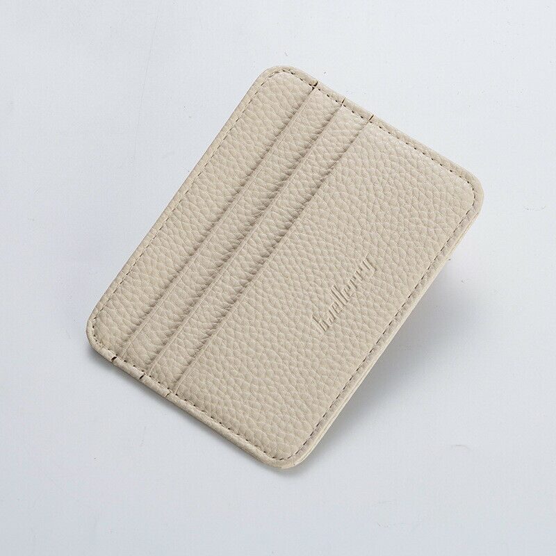 

Mens Slim Minimalist Front Pocket Wallet Leather Credit Card ID Holder Thin New