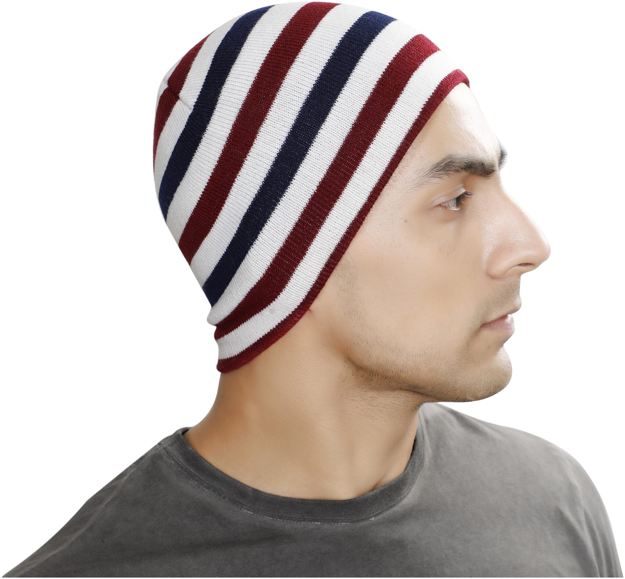 

MENS WOOLEN MULTICOLOR WINTER CAP