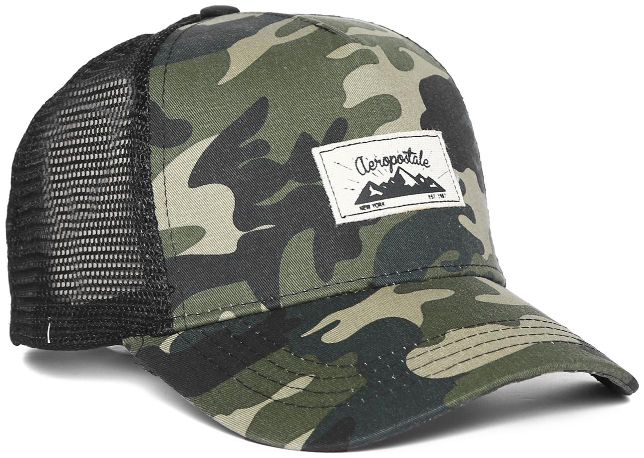 

Mesh Panel Camo Print Cap