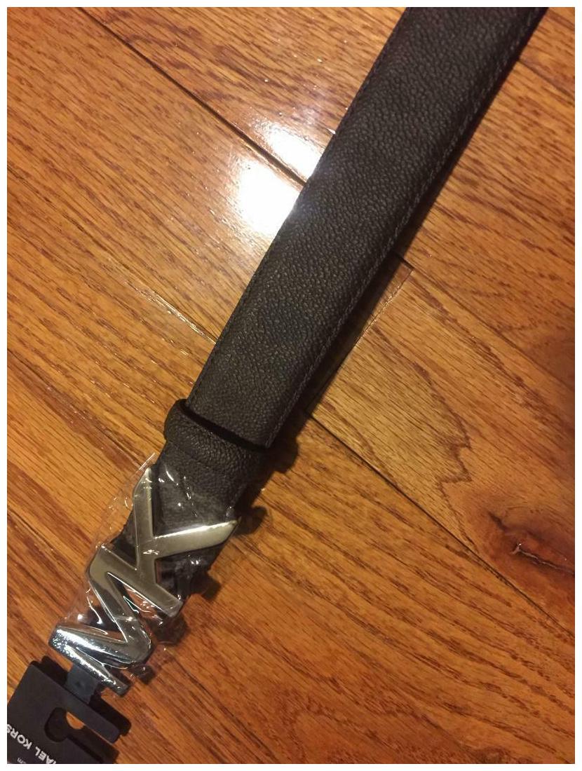 michael kors belt mens orange