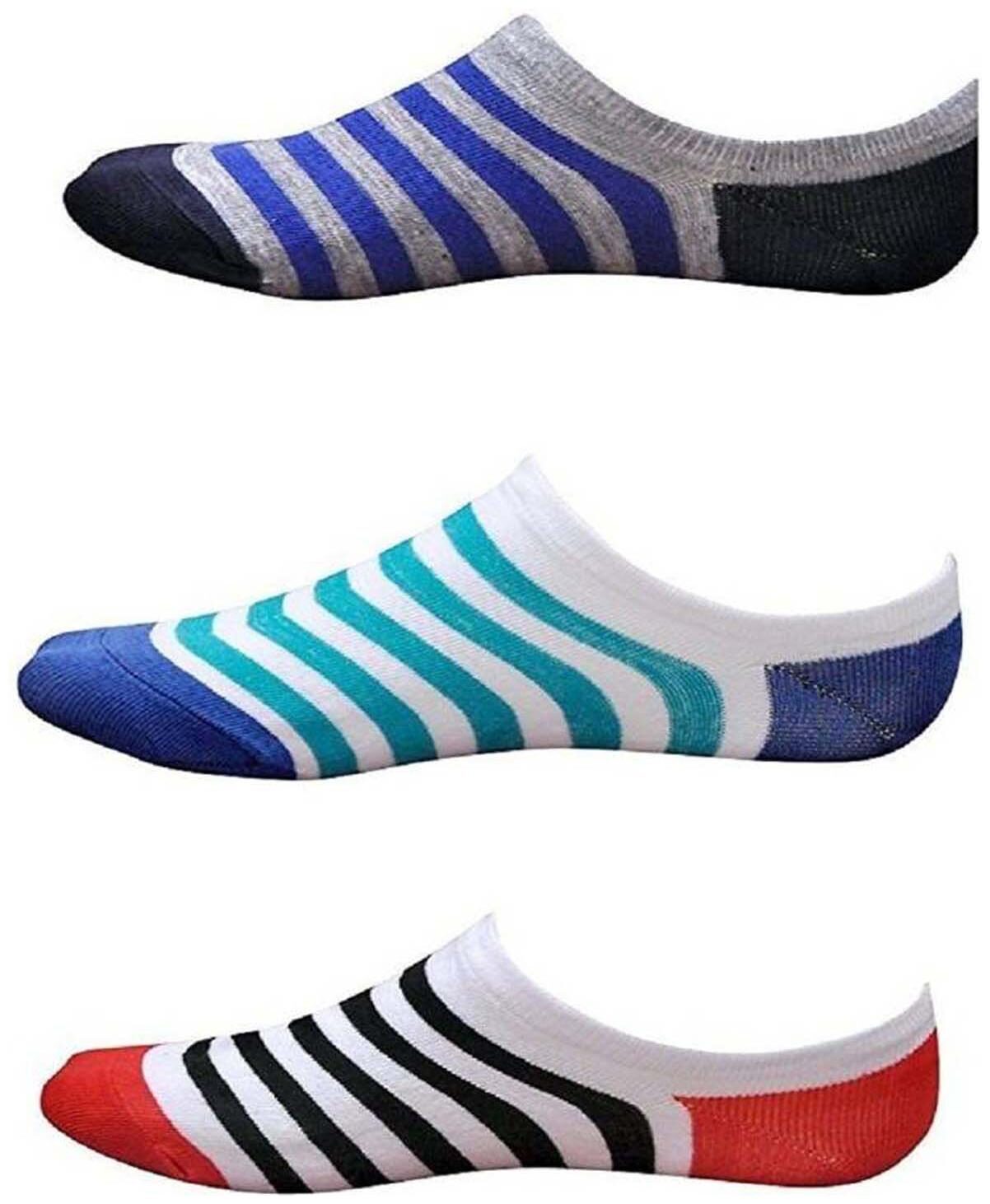 

Mobidezire Multi Cotton No show socks ( Pack of 3 )