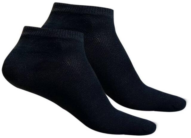 Mobidezire School Casual use Black Low Ankle Length socks For Boy & Girl(pack-4)