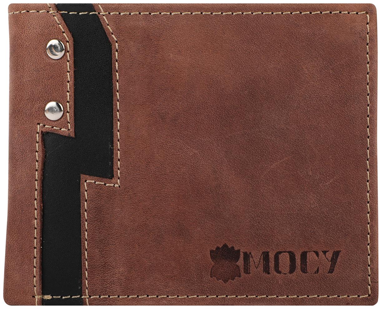 

Mocy Men Brown Leather Bi-Fold Wallet ( Pack of 1 )