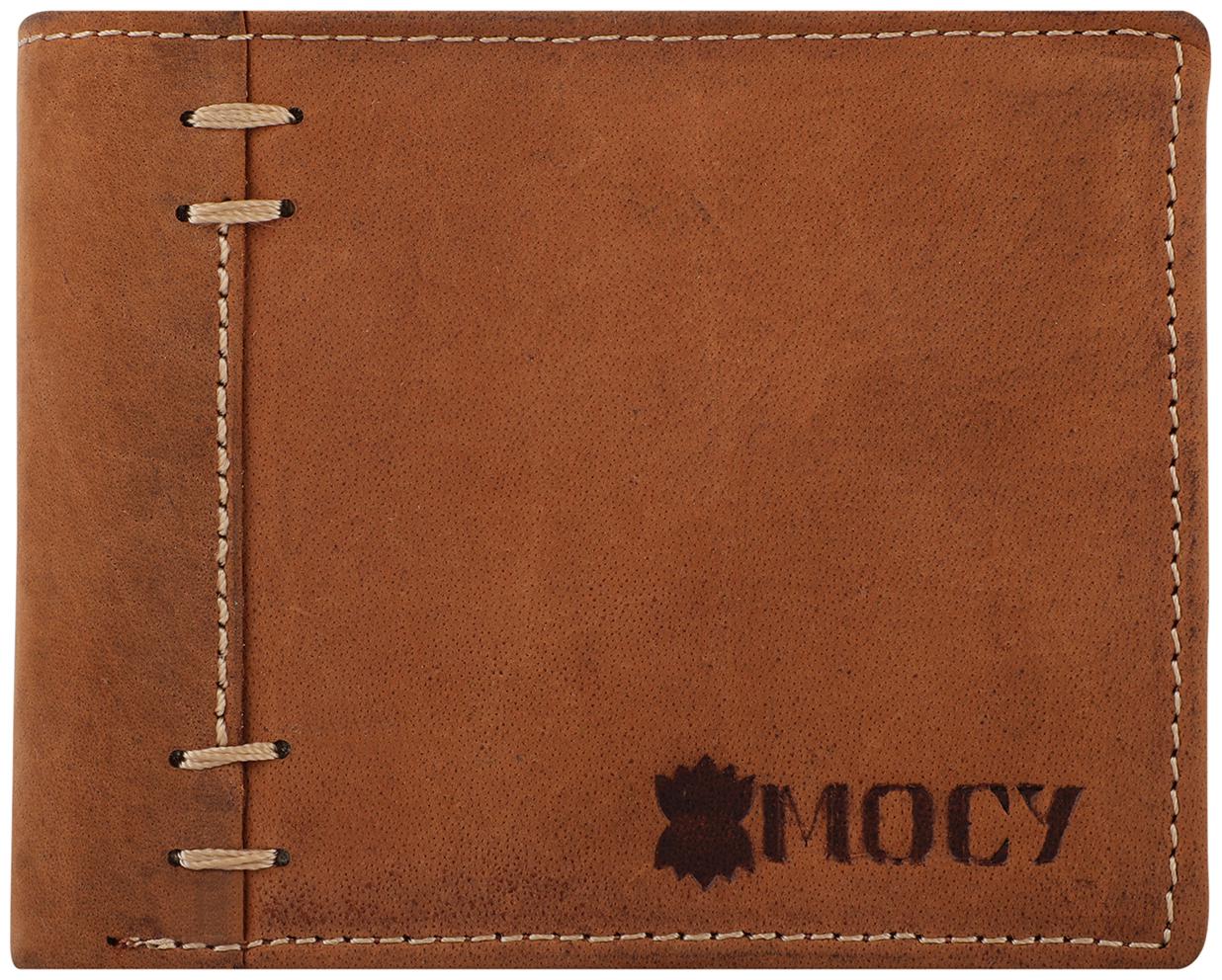 

Mocy Men Brown Leather Bi-Fold Wallet ( Pack of 1 )