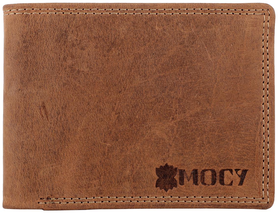 

Mocy Men Brown Leather Bi-Fold Wallet ( Pack of 1 )