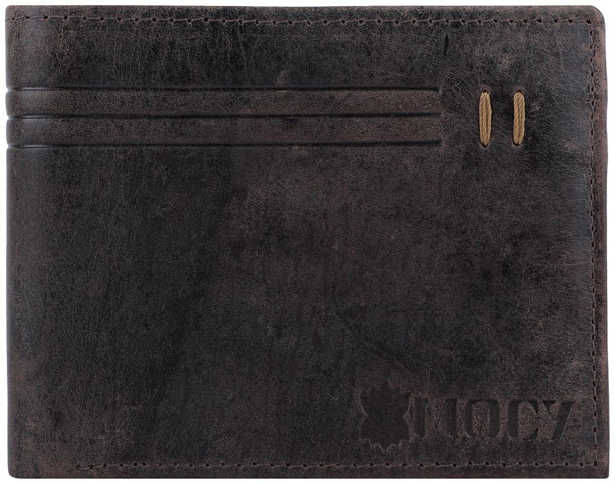 

Mocy Men Brown Leather Bi-Fold Wallet ( Pack of 1 )