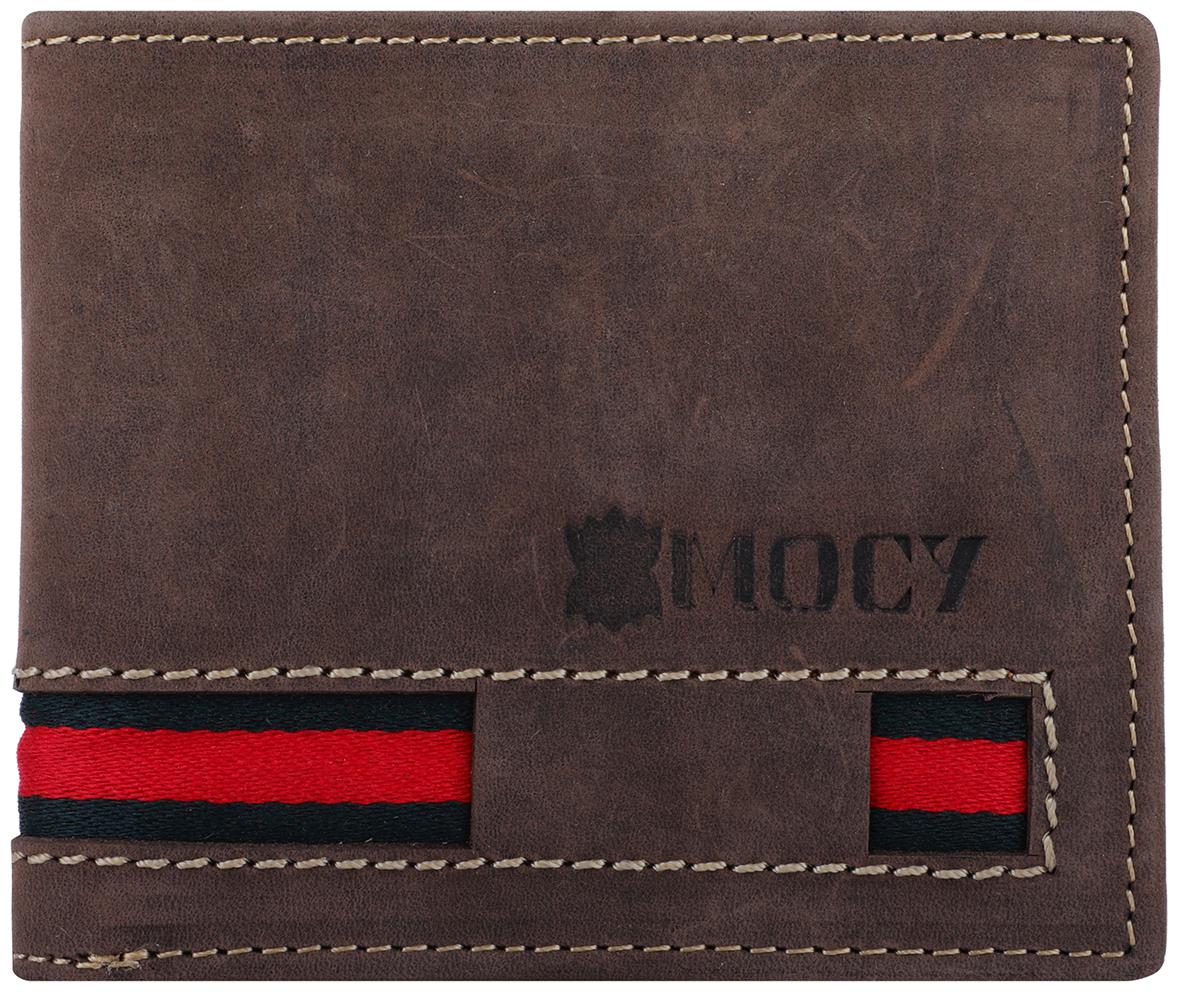 

Mocy Men Brown Leather Bi-Fold Wallet ( Pack of 1 )