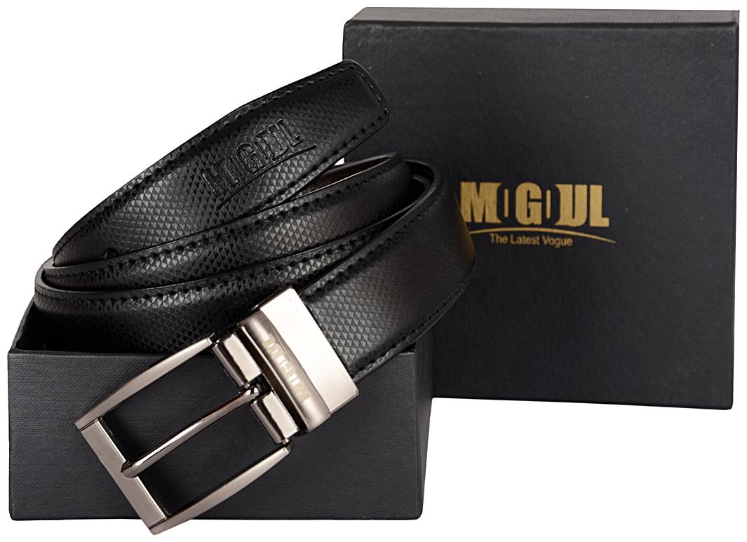 

Mogoul Men Formal Black Reversible Belt (Rpub-Mogoul-01-Black)