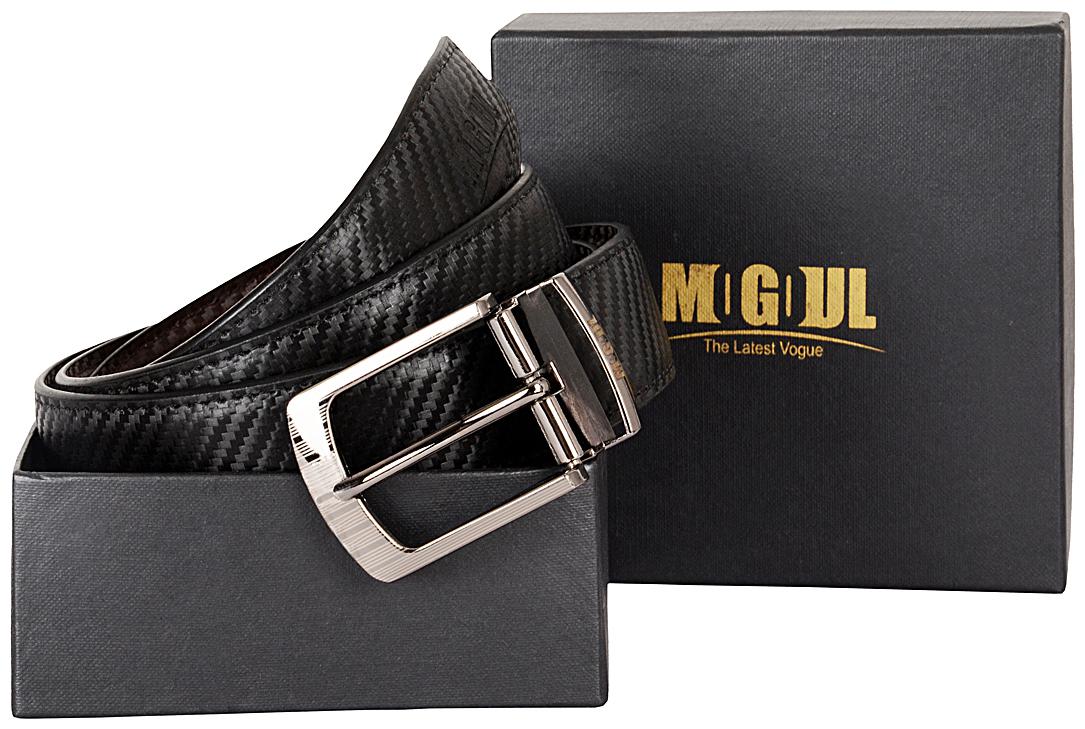 

Mogoul Men Formal Black Reversible Belt (Rpub-Mogoul-03-Black)