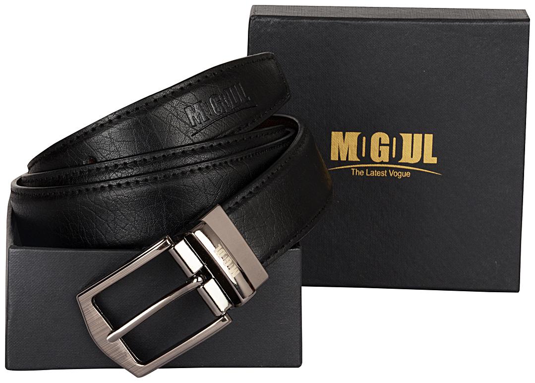 

Mogoul Men Formal Black Reversible Belt (Rpub-Mogoul-04-Black)